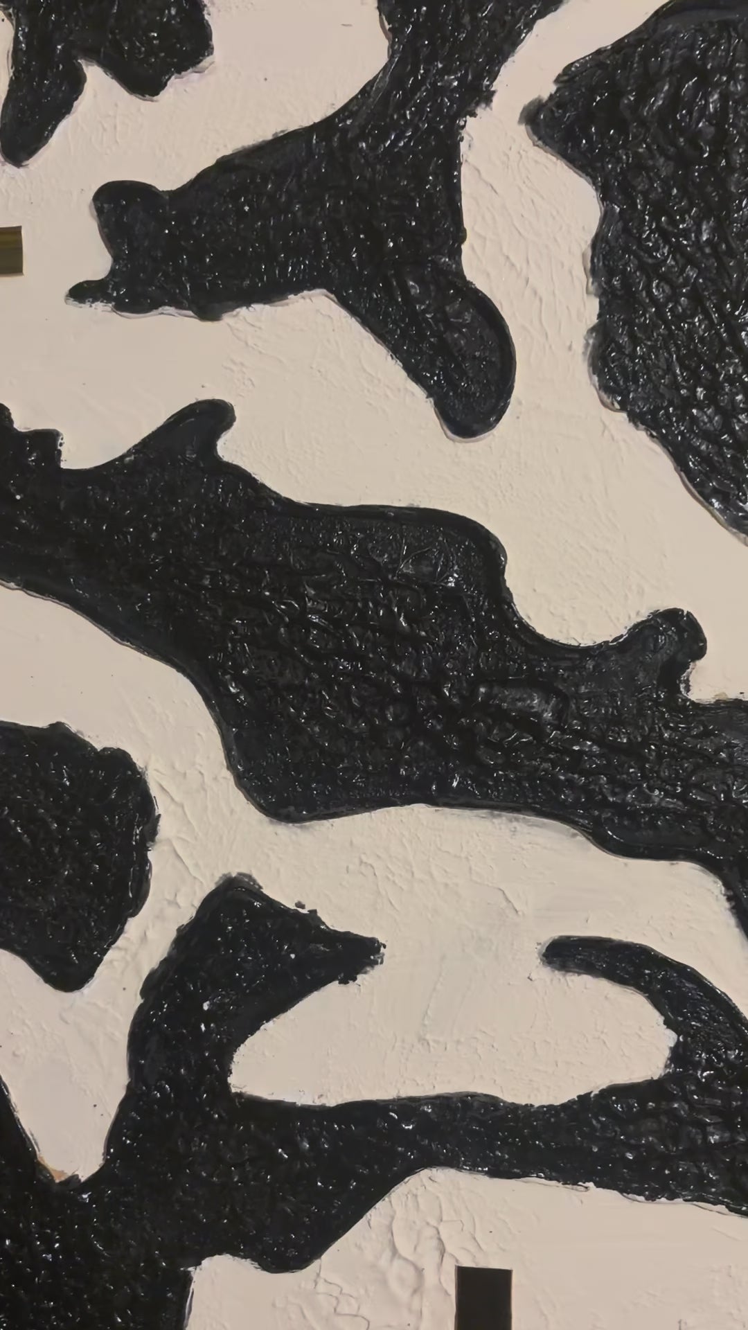 Modern Black & White Textured Wall Art